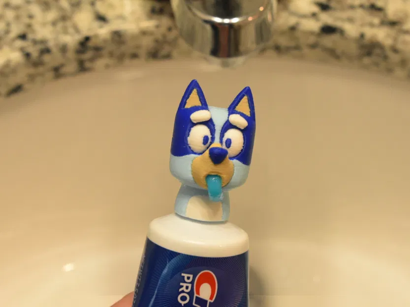 Nắp Tuýp Kem Đánh Răng Bluey (Bluey Toothpaste Cap) - Image 1