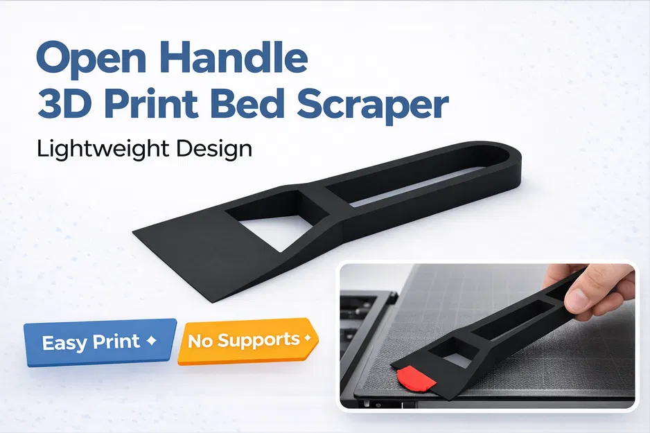 Dao Cạy Bàn In Mỏng (Slim Bed Scraper) cho Build Plate Máy In 3D - Image 1