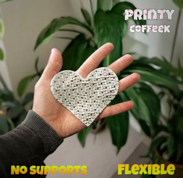 Trái Tim Dẻo (Flexible) - Phiên Bản Valentine (sạch, không có đế) - Image 1