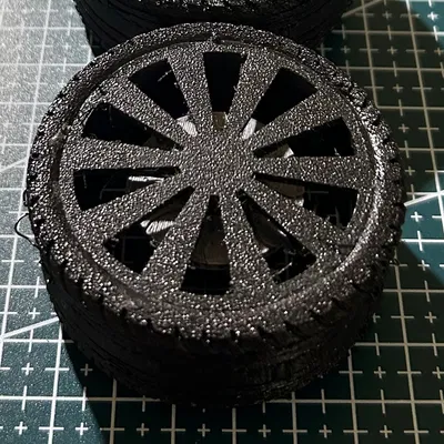 Lốp TPU dẻo cho mâm bánh xe custom dùng động cơ DC