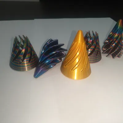 Spiral Cone Fidget !!! 5cm mini !!! PLA+PETG 5cm mini