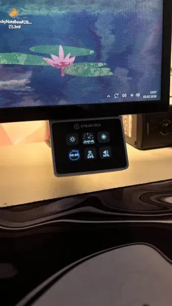 Giá đỡ Streamdeck Mini gắn dưới màn hình (Streamdeck mini monitor mount) - Image 2