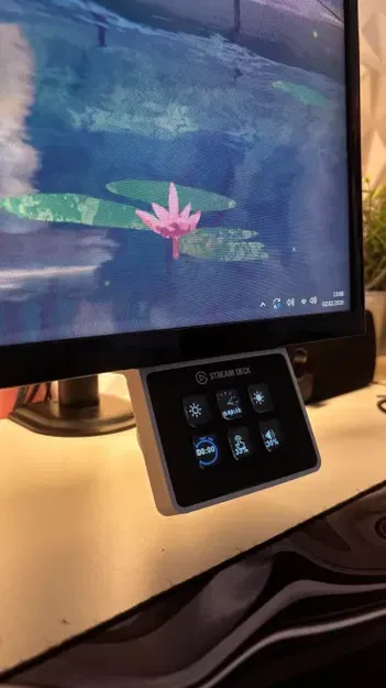 Giá đỡ Streamdeck Mini gắn dưới màn hình (Streamdeck mini monitor mount) - Image 3