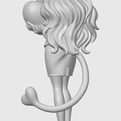 Tượng cô gái mèo Valentine 11