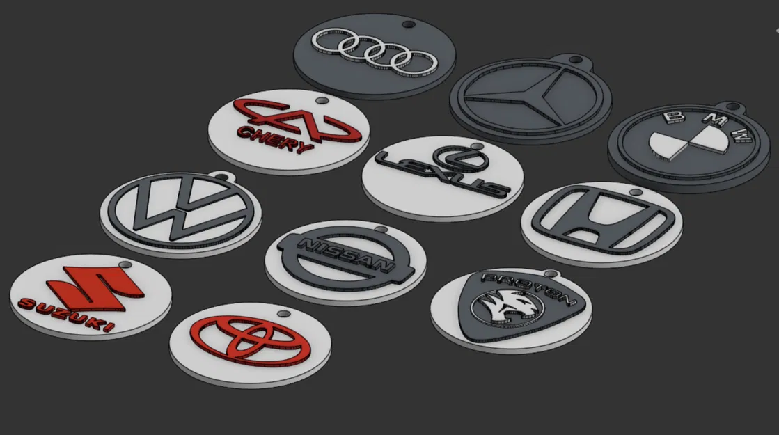 Móc khóa logo các hãng xe - Image 1
