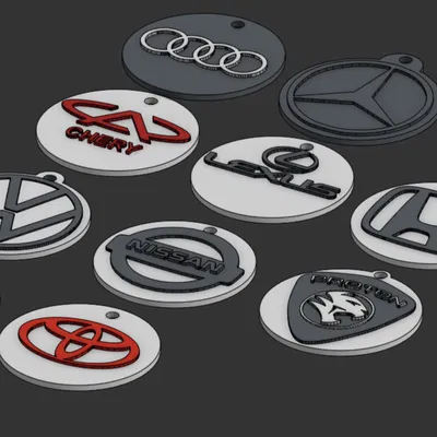 Móc khóa logo các hãng xe