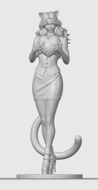 Tượng cô nàng cat-girl Valentine 12 - Image 1