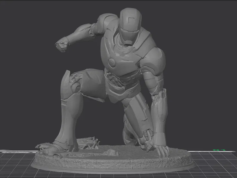 Iron Man – Mẫu 3D tư thế Superhero Landing - Image 4