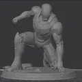 Iron Man – Mẫu 3D tư thế Superhero Landing - Thumbnail 4