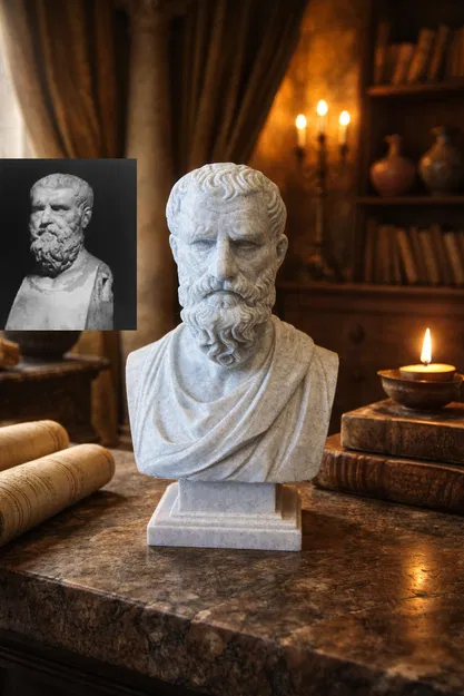 Heraclitus xứ Ephesus (Héraclite d'Éphèse) - tượng bán thân - Image 1