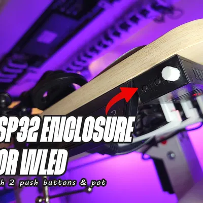 Vỏ ESP32 WLED (USB-PD) gắn dưới bàn
