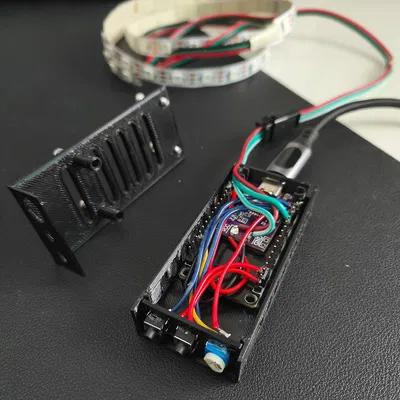 Vỏ ESP32 WLED (USB-PD) gắn dưới bàn