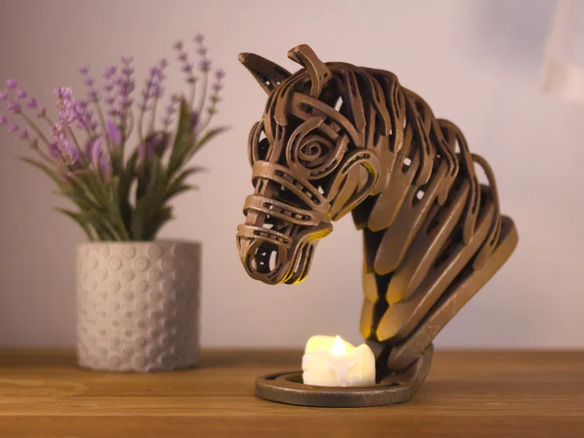 Tượng Đầu Ngựa (làm từ móng ngựa hàn) - Image 3