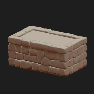 Wargame BattleZone Podest Đá Thô (Rough Stone) - No Support - FDM Fastprint