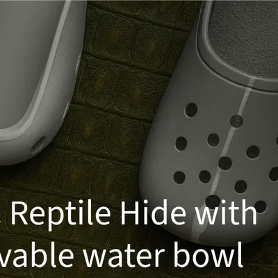 Croc Reptile Hide – Hang trú ẩn cho bò sát hình cá sấu