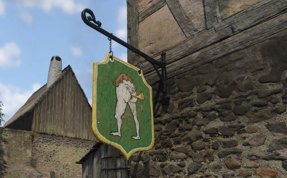 Cái Bảng Hiệu “the Butt Trumpet” (KCD2 Pub Sign) - Image 2