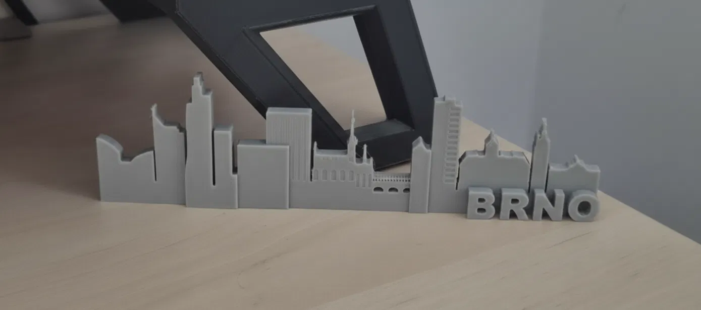 Brno Skyline - Toàn cảnh thành phố tối giản (Minimalist City Panorama) - Image 1