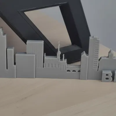 Brno Skyline - Toàn cảnh thành phố tối giản (Minimalist City Panorama)