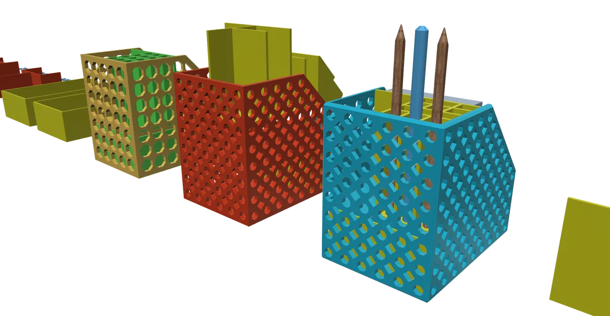 Khay organizer để bàn/văn phòng: kèm ngăn kéo, in dễ, không cần support - Image 4