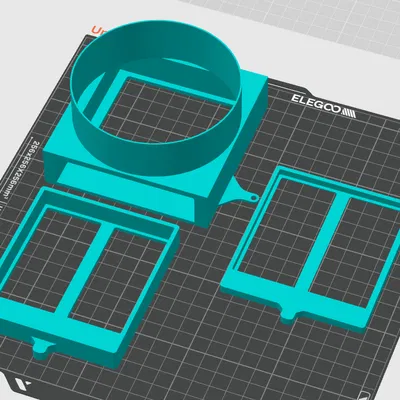 Ống xả Elegoo Centauri Carbon kèm khay HEPA/Carbon & vent 4" - Remix giảm khe hở