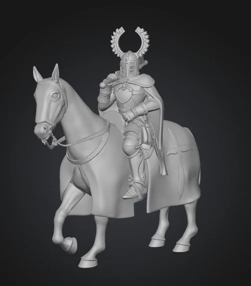 Hiệp sĩ Teuton trên lưng ngựa - Image 1
