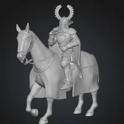 Hiệp sĩ Teuton trên lưng ngựa