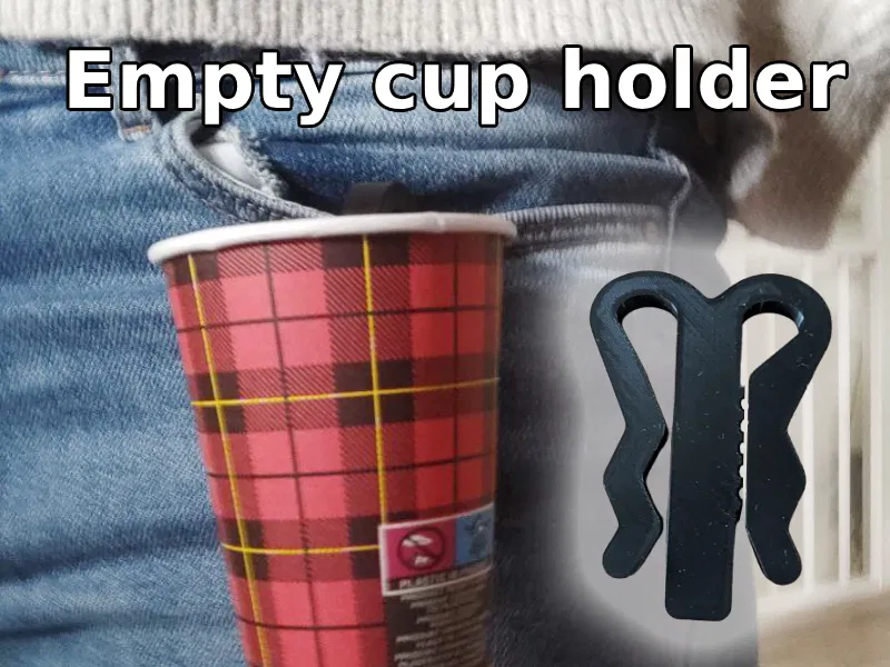 Kẹp đai thắt lưng treo ly (Cup holder / Belt clip / Festival cup holder) - Image 1