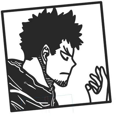 Kafka Hibino — Kaiju No. 8 DXF Laser Cut File (Silhouette Cắt Laser)