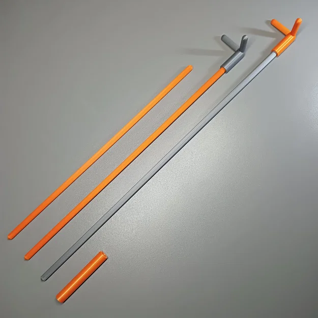 Thanh chống/que cọc đỡ cây đơn giản + Connector Sleeve tuỳ chọn + đầu chữ V - Image 1