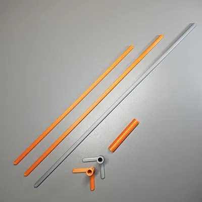 Thanh chống/que cọc đỡ cây đơn giản + Connector Sleeve tuỳ chọn + đầu chữ V