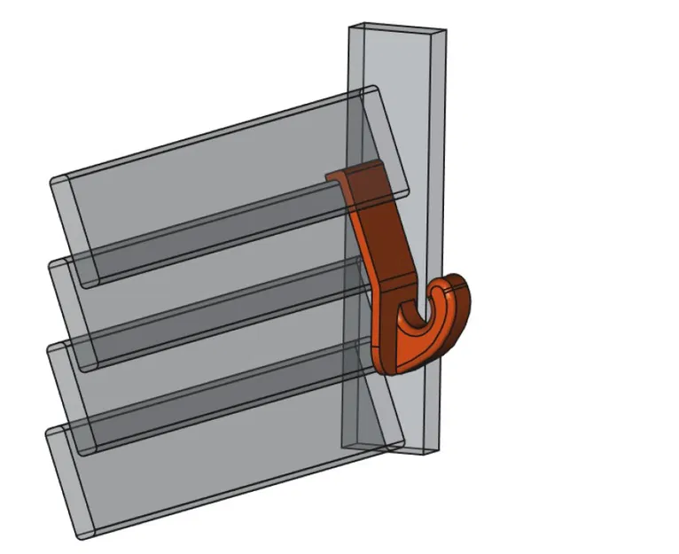 Lamellenhaken | Móc cho cửa IKEA dạng slat - Image 2
