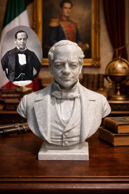 Antonio de Padua María Severino López de Santa Anna y Pérez – Bust - Image 1