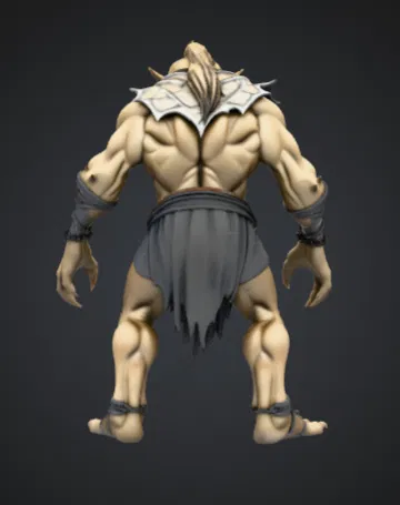 Orc Warrior Brute – Tượng Quái Vật Fantasy Hoang Dã - Image 2