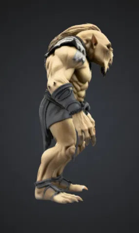 Orc Warrior Brute – Tượng Quái Vật Fantasy Hoang Dã - Image 3