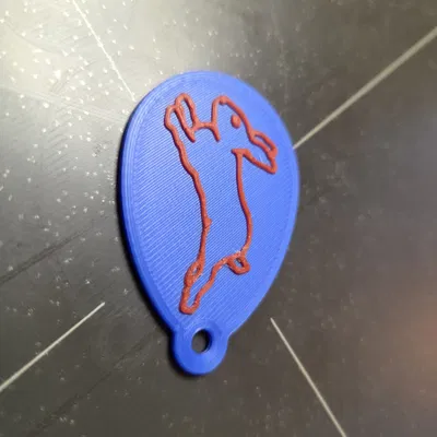 Móc khóa Phục Sinh - Thỏ Nhảy - 3g