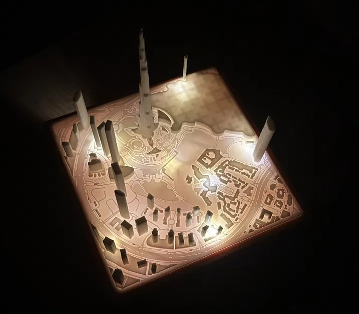 Đèn Lamp in 3D lấy cảm hứng Burj Khalifa - Image 1