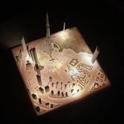 Đèn Lamp in 3D lấy cảm hứng Burj Khalifa