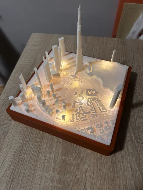 Đèn Lamp in 3D lấy cảm hứng Burj Khalifa - Image 3