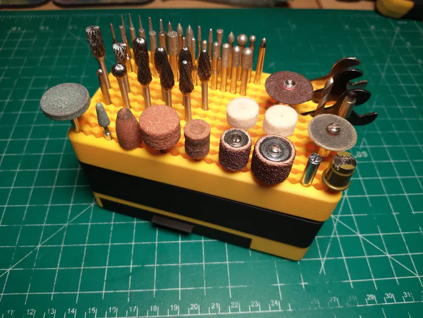 Khay xếp chồng nhỏ gọn cho mũi Dremel (Compact Stacking Dremel Bits Organizer) - Image 1