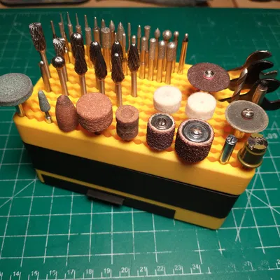 Khay xếp chồng nhỏ gọn cho mũi Dremel (Compact Stacking Dremel Bits Organizer)