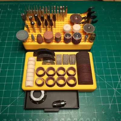 Khay xếp chồng nhỏ gọn cho mũi Dremel (Compact Stacking Dremel Bits Organizer)
