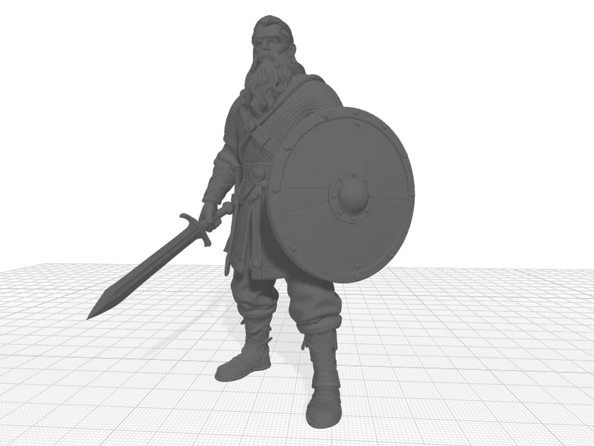 Chiến binh Vityaz của Rus cổ đại (2 kiếm và khiên) - Image 1