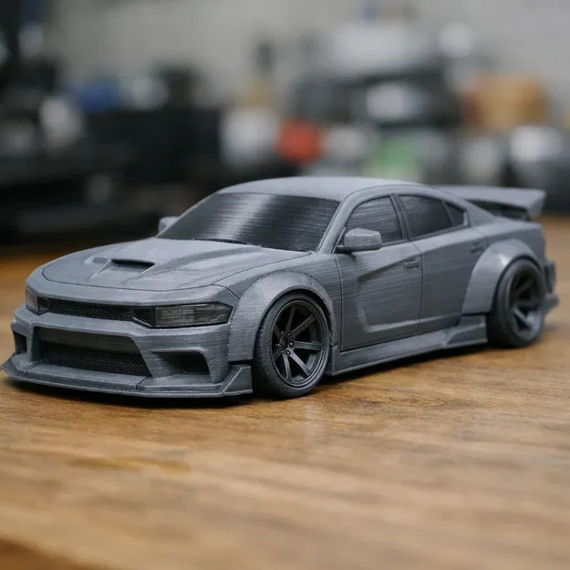 Widebody Dodge Charger – Mẫu xe cơ bắp dáng thấp, vè to để trưng bày - Image 1