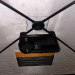 Kệ lều câu cá trên băng kèm khay để ly