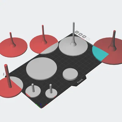 Miniature Bases – Bộ đế mini (đế phẳng & đế floating nhiều độ cao)