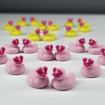 Vịt Con Cute Mắt Trái Tim | Vịt Valentine