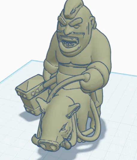 Hog Rider (Clash of Clans) - Mô hình 3D - Image 1