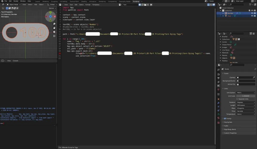 Thẻ Số (kèm file Blender & script tùy biến) - Image 3