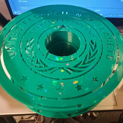 Cuộn Star Trek để quấn lại filament (rewinding)