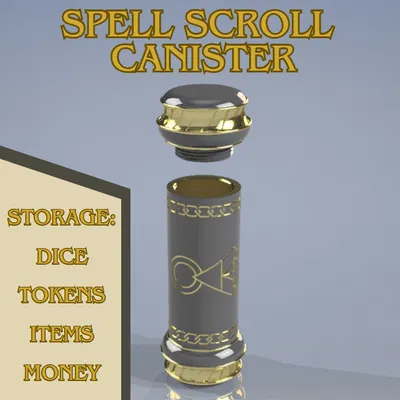 Hộp Ống Cuộn Phép (Spell Scroll Canister)